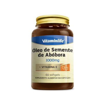 Óleo De Semente De Abóbora 1000Mg Com 60 Cápsulas