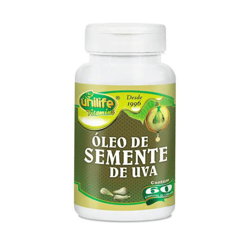 Imagem do produto Óleo De Semente Uva 1200Mg 60 Cápsulas Unilife