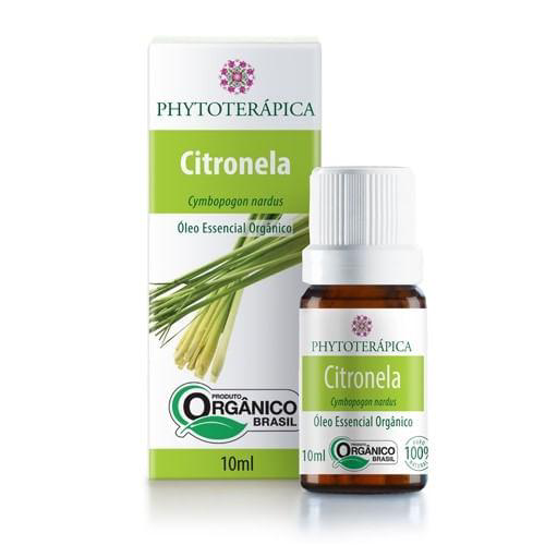 Imagem do produto Óleo Essencial Citronela Orgnico Phytoterapica 10Ml