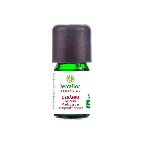 Óleo Essencial De Gernio Roseum Gt Madagascar 5Ml Terra Flor