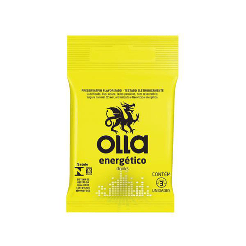 Imagem do produto Olla Preservativo Drinks Energetico 3 Unidades