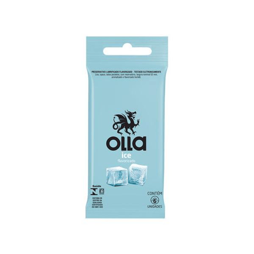 Olla - Preservativo Lubrificado Ice 6 Unidades