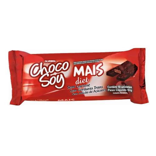 Imagem do produto Olvebra - - Choco Soy Mais Sem Açucar - 62G - Olvebra