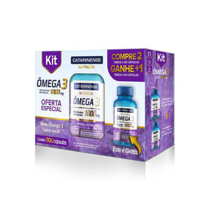 Omega 3 1000Mg Catarinense Com 2 Unidades De 120 Capsulas + 60 Capsulas