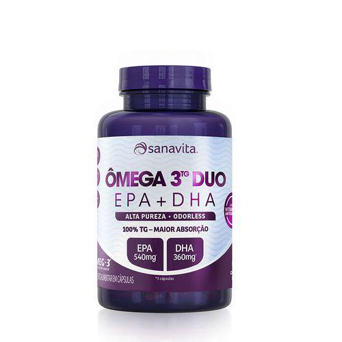 Imagem do produto Ômega 3 Duo Epa + Dha Alta Pureza E Inodoro Frasco 60 Cápsulas Sanavita
