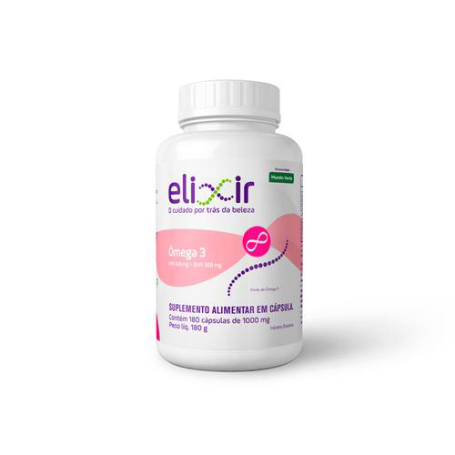 Imagem do produto Ômega 3 Elixir 180 Cápsulas De 1.000 Mg