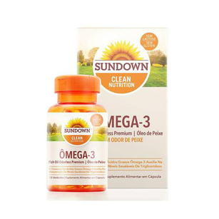 Ômega 3 Fish Oil Odorless Premium 1290Mg Sundown Naturals