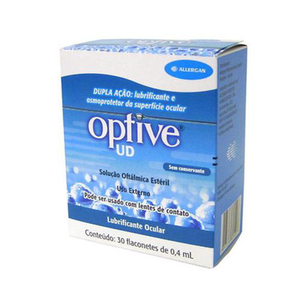 Optive Ud Solução Oftálmica Lubrificante 30 Flaconetes De 0,4Ml