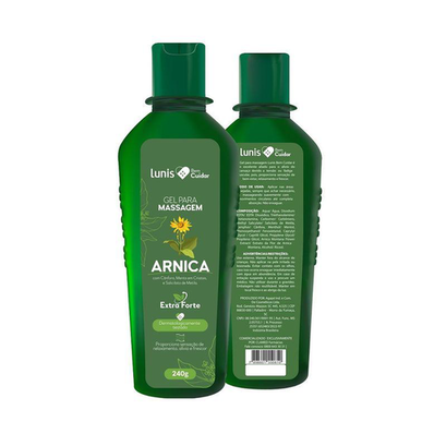 Imagem do produto Arnica Gel Para Massagem Lunis Bem Cuidar  240 Gramas