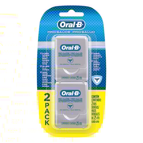 Imagem do produto Oral B Fio Dental Pro Saude 25 Metros Com 2 Unidades