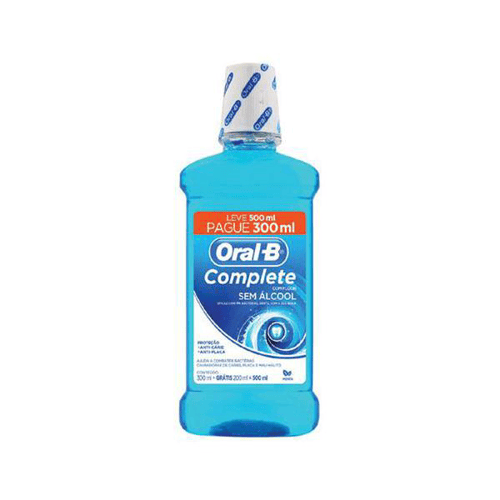 Oralb - Anti-Septico Bucal S Alcool Lv 500 Pg 300Ml