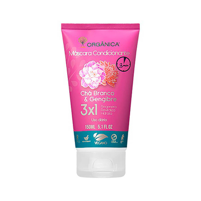 Imagem do produto Orgnica Máscara Condicionante Seladora Chá Branco E Gengibre 180Ml