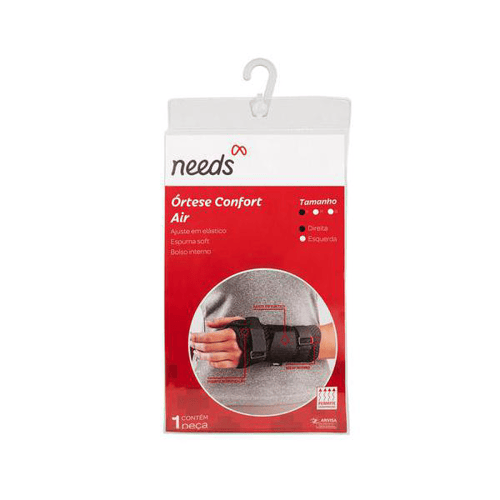 Órtese Com Tala Para Punho Direito Needs Comfort Air Tamanho P 1 Unidade