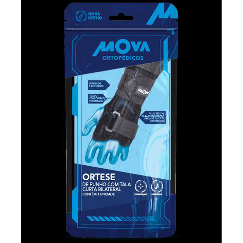 Imagem do produto Órtese De Punho Em Neoprene Tala Curta Bilateral P Mova