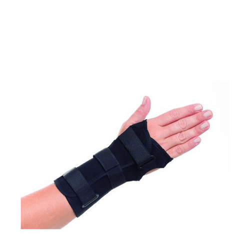 Imagem do produto Órtese Para Punho Com Tala Mercur Bilateral Tamanho Gg Cor Preto Com 1 Unidade