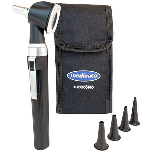 Imagem do produto Otoscópio Medicate Md 7100 Led Fibra Óptica Preto