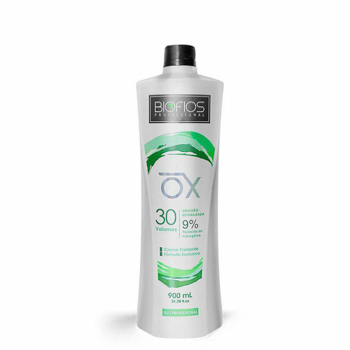 Imagem do produto Ox 30 Volumes Biofios Profissional Emulsão Reveladora Água Oxigenada 900Ml