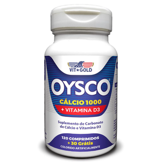 Oysco - Cálcio 500 E D Com 120 Comprimidos Vitgold