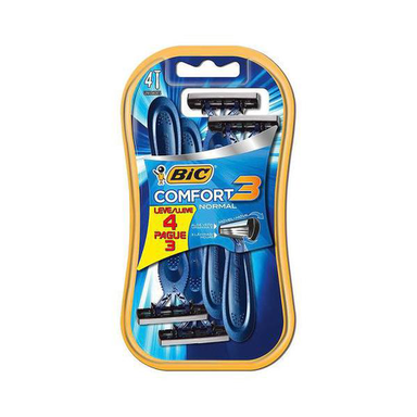 Imagem do produto Pack Aparelho De Barba Descartavel Bic Comfort 3 Normal L4 P3
