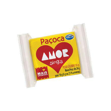 Imagem do produto Paçoca Amor Sing's 18Gr