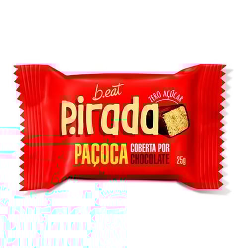 Imagem do produto Paçoca B.eat Pirada Cobertura De Chocolate Sem Açúcar 25G