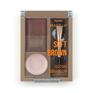Imagem do produto Paleta Para Sobrancelha Duo Soft Brown Panvel Make Up Panvel Farmácias