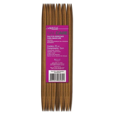 Imagem do produto Palitos Especiais Para Manicure 15Cm 2 Pontas Vertix Santa Clara