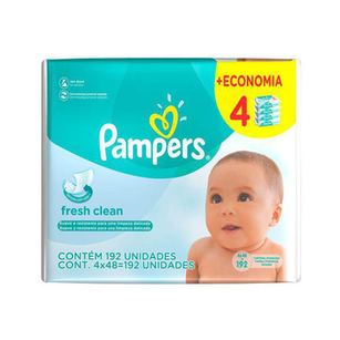 Imagem do produto Pampers Lencos Umedecidos Regular Com 192 Unidades