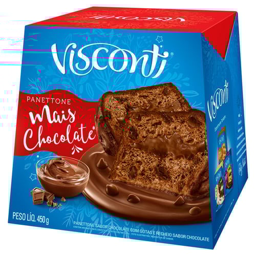 Imagem do produto Panettone Visconti Mais Chocolate 450G