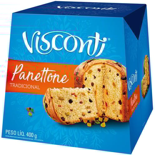 Imagem do produto Panettone Visconti Tradicional Frutas Cristalizadas Com 400G