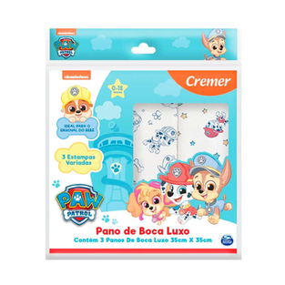 Imagem do produto Pano De Boca Cremer Patrulha Canina 3 Unidades 3 Unidades