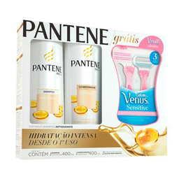 Pantene Kit Shampoo 400Ml + Condicionador Hidratacao 200Ml Gratis Venus Sensitive