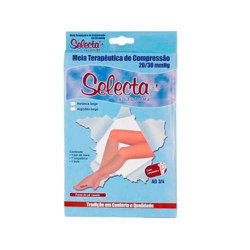 Panturrilha Elástica 2030 Helanca Longa Selecta 4010 Cor: Bege  Tam: Ml