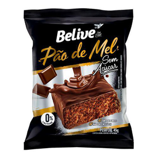Imagem do produto Pão De Mel Belive Zero Açúcar Sem Glúten 45G