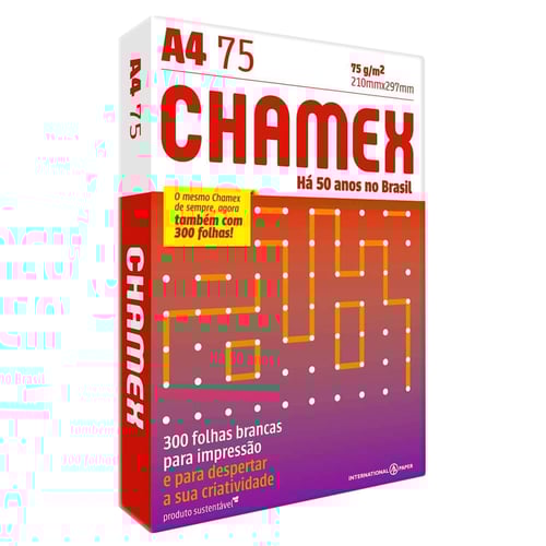 Imagem do produto Papel Chamex Office A4 210Mm X 297Mm Com 300 Folhas