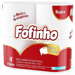 Imagem do produto Papel Higienico Fofinho Neutro 4 Rolos 30 Metros