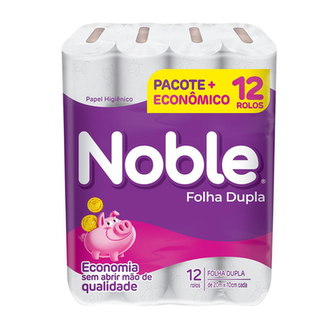 Imagem do produto Papel Higiênico Folha Dupla Noble 20M Com 12 Rolos