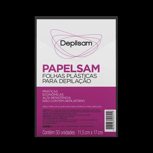 Papelsam Folhas Plásticas Para Depilção Depilsam 50 Fls