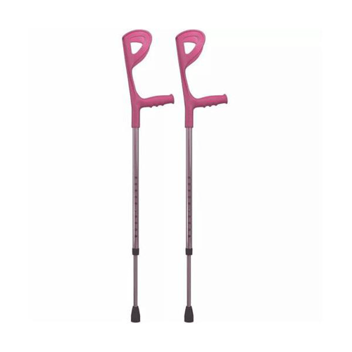 Imagem do produto Par De Muleta Canadense Fixa Infantil Rosa Bc1507
