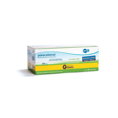 Paracetamol - Pó Limao/Mel 500Mg 5G Ems Genérico