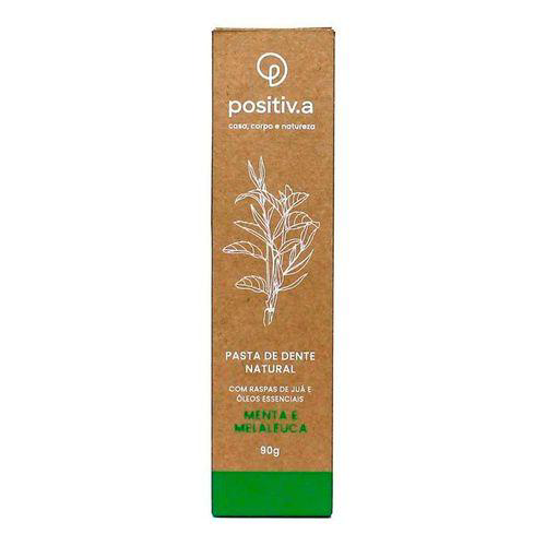 Imagem do produto Pasta De Dente Natural Sem Flúor Menta Melaleuca Da Positiva De 90G