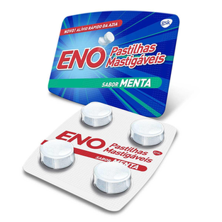 Imagem do produto Pastilha Mastigável Eno Menta Com 4 Unidades 4 Unidades