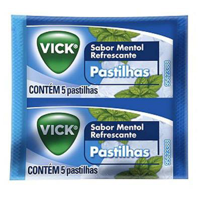 Imagem do produto Pastilha Vick Mentol Env Com 5