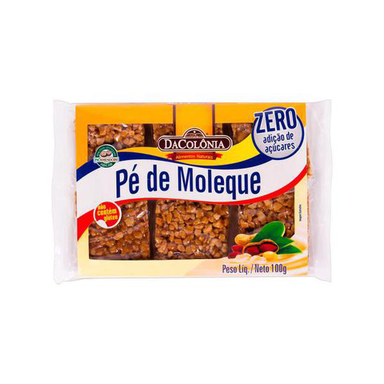 Imagem do produto Pé De Moleque Dacolônia Zero Açúcar 100G