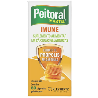 Peitoral Martel Imune Propólis 60 Cápsulas Kley Hertz