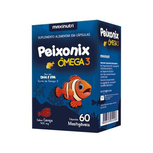 Peixonix Ômega 3 Cereja Com 60 Cápsulas