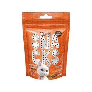 Petisco Quatree Snacks Nuggets Salmão Para Gatos Saúde Intestinal 60G