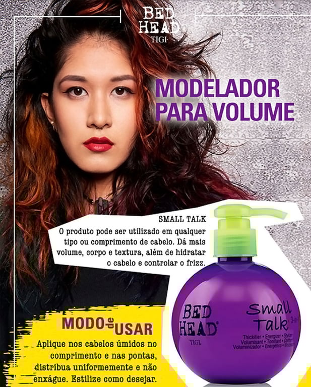 Imagem Complementar da Bula do leavein texturizador bed head tigi smal talk 3 em 1 200ml