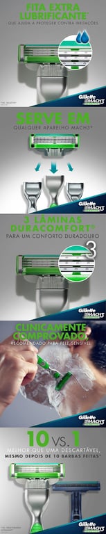 Carga Gillette Mach3 Sensitive Leve 8 Pague 6