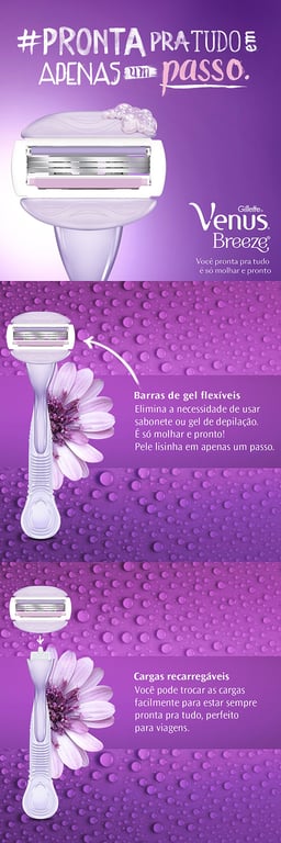 Carga Gillette Venus Breeze com 2 Unidades